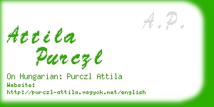 attila purczl business card